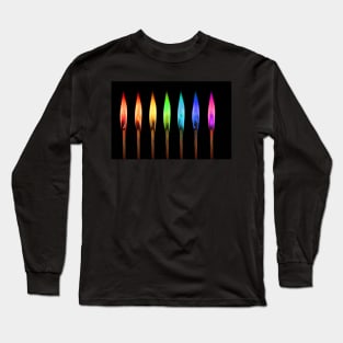 colorful rainbow matches Long Sleeve T-Shirt